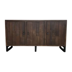 Buffet en bois brun recyclé 3 portes SAMOA
