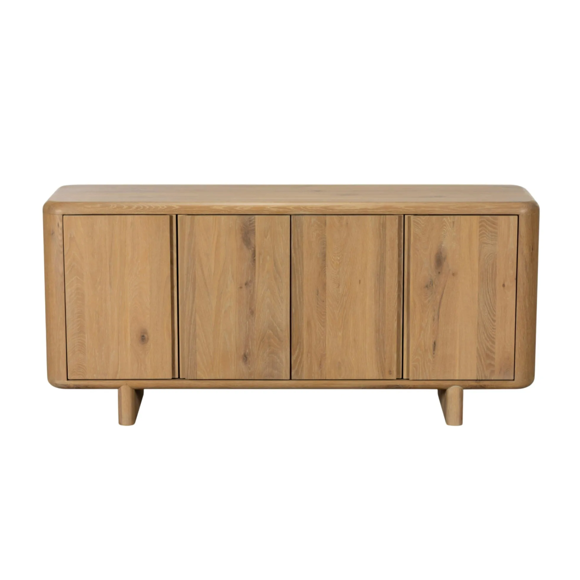 Buffet en bois 4 portes bords arrondis ASTER