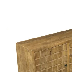 Buffet en bois 2 portes décor damier UDA