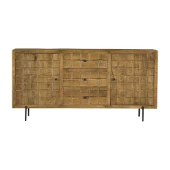 Buffet en bois 2 portes décor damier UDA