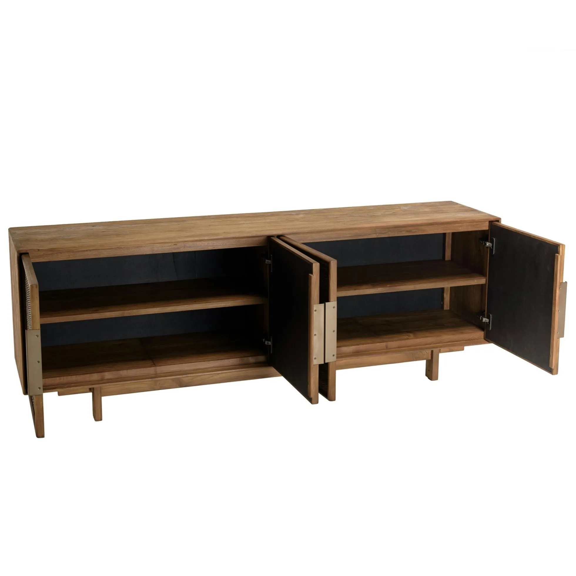 Buffet enfilade en teck 4 portes 180 cm SWING