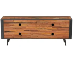Buffet enfilade 4 portes bois recyclé DRAKKAR