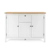 Buffet haut blanc 3 portes 1 tiroir VENZA