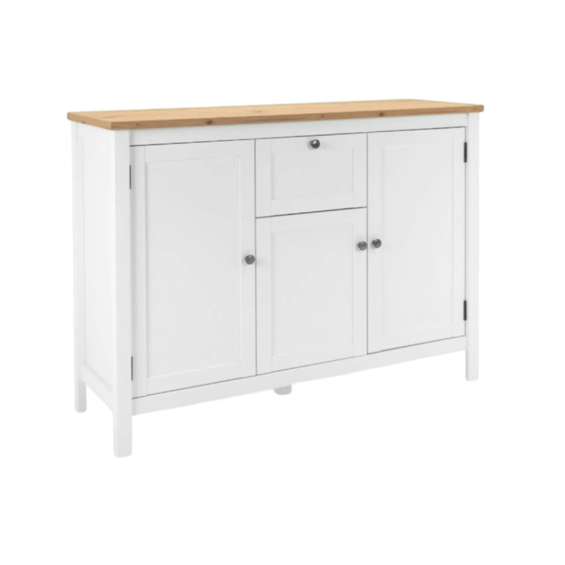 Buffet haut blanc 3 portes 1 tiroir VENZA