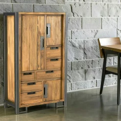 Buffet haut bois de teck naturel CANADA