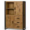 Buffet haut bois métal 2 portes KARGO