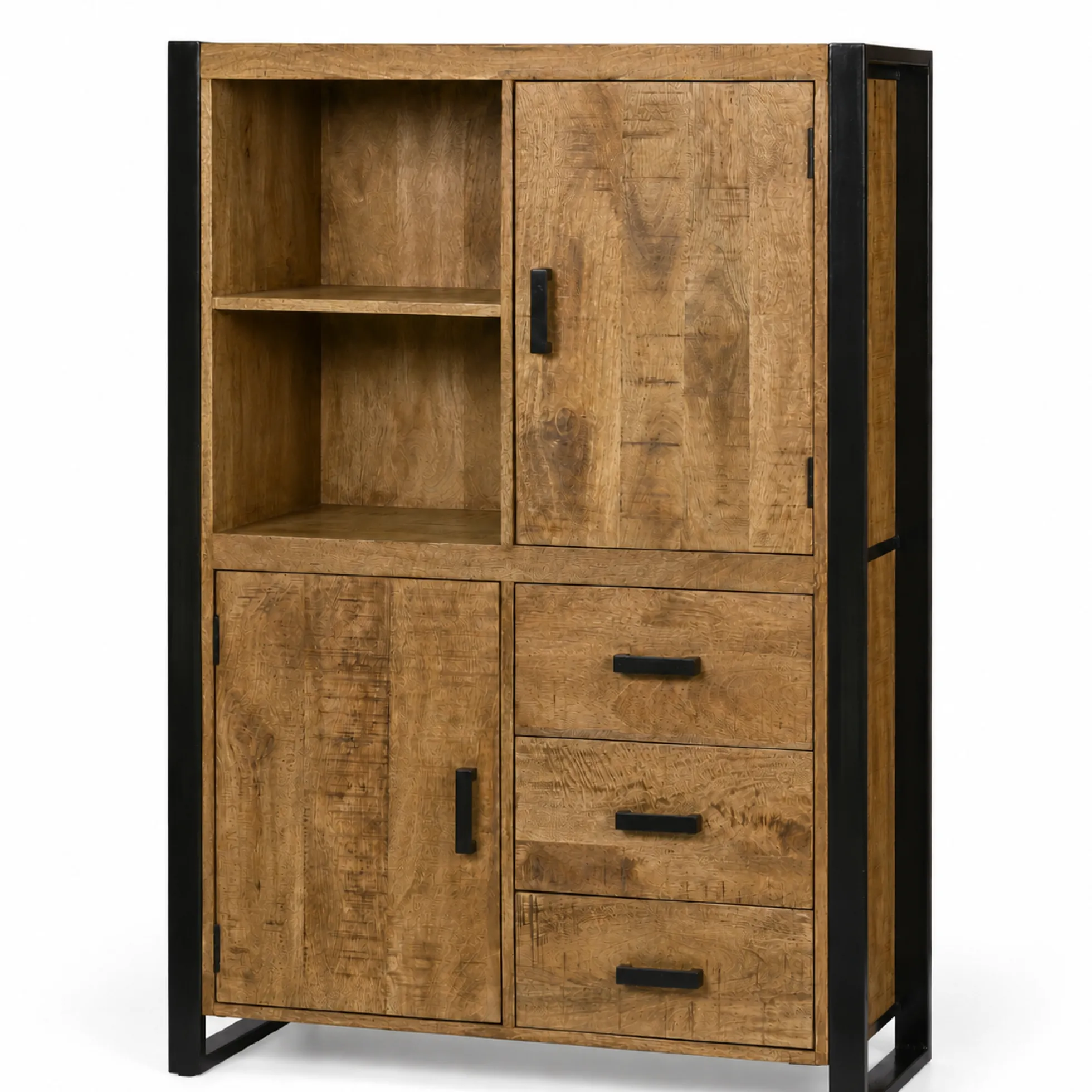 Buffet haut bois métal 2 portes KARGO
