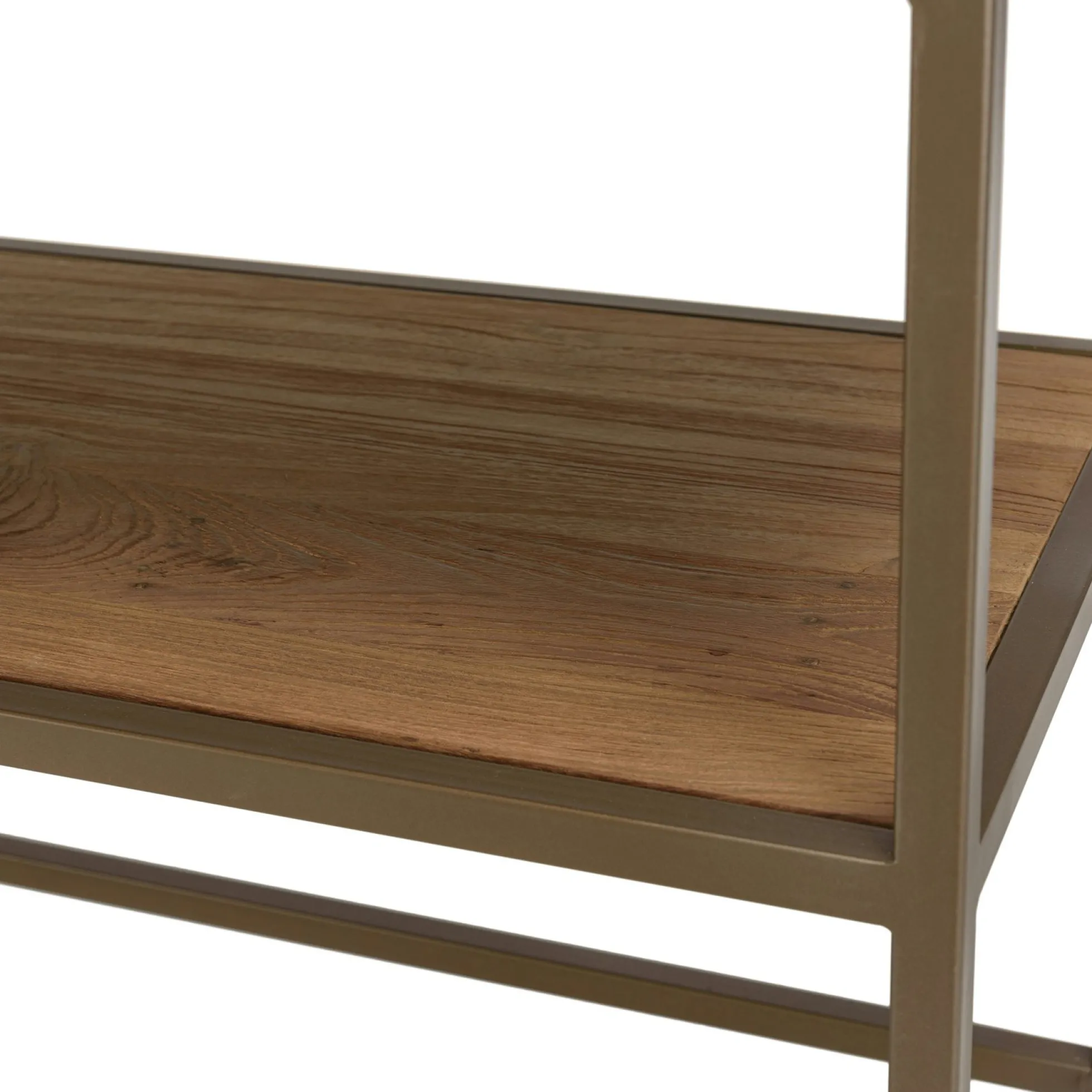 Buffet haut 105,5 cm 2 portes en teck recyclé sur pied SWING