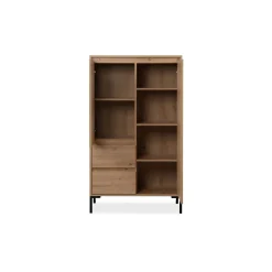 Buffet haut décor bois 2 portes 2 tiroirs KARVI