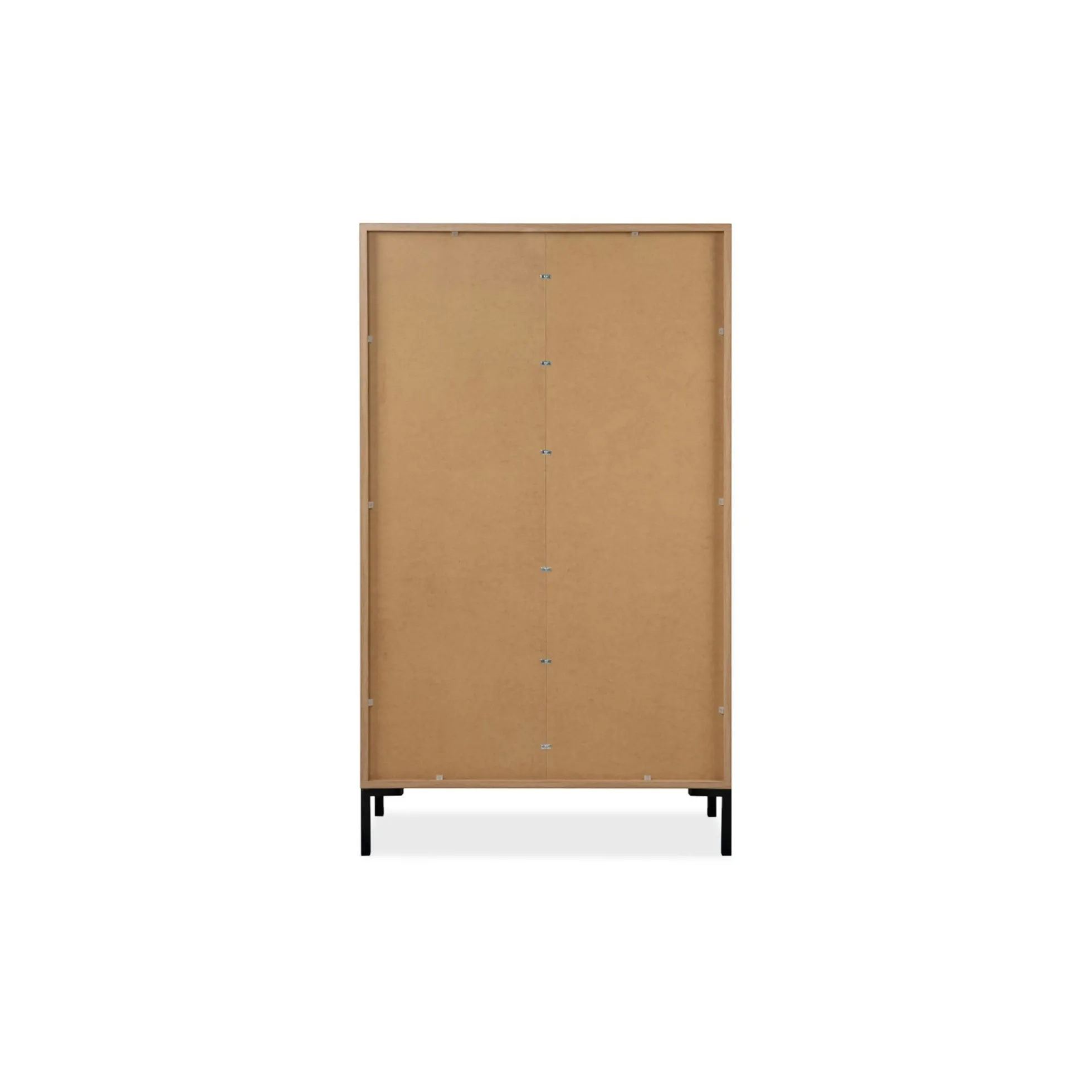 Buffet haut décor bois 2 portes 2 tiroirs KARVI