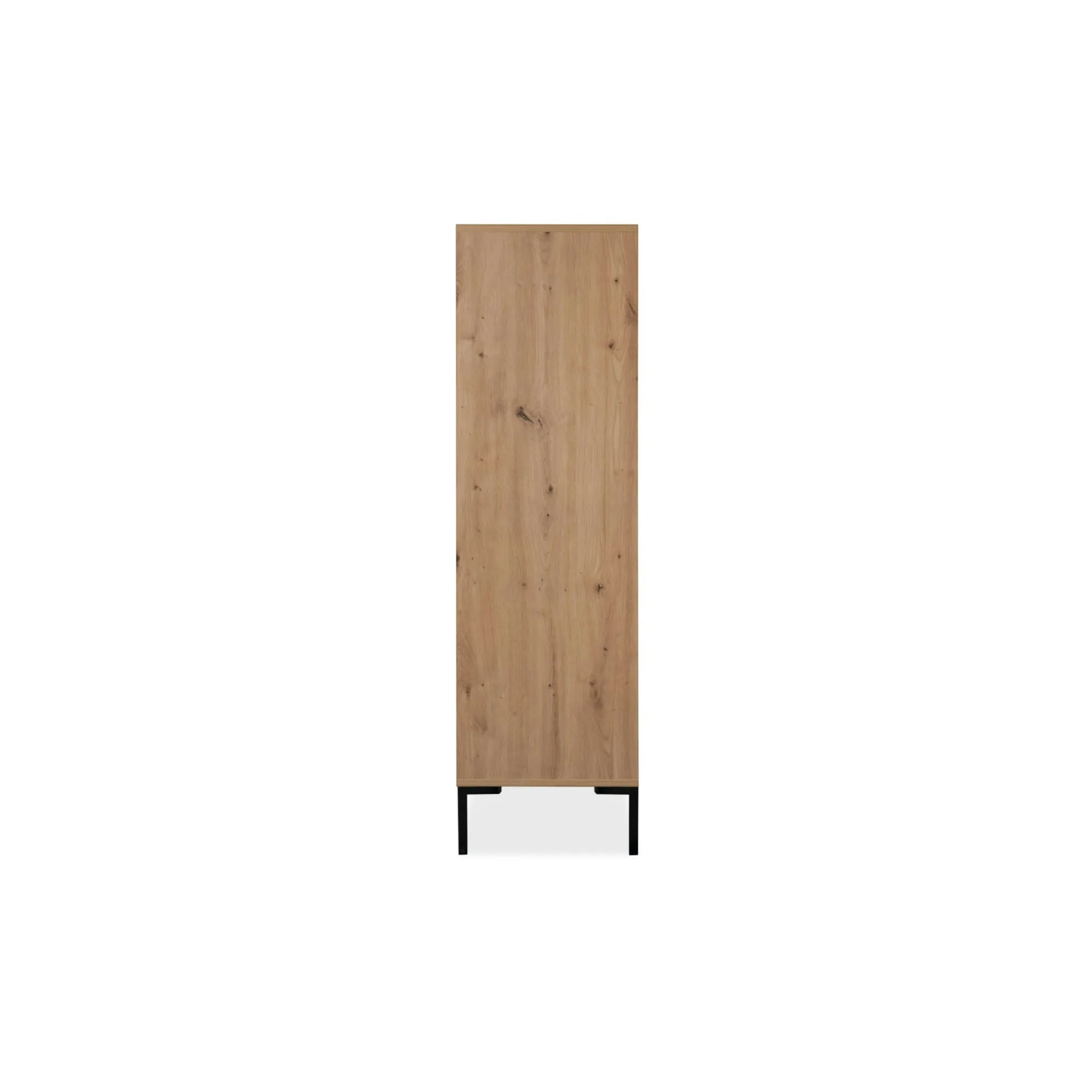 Buffet haut décor bois 2 portes 2 tiroirs KARVI