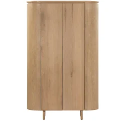 Buffet haut design en chêne clair 2 portes LOREN