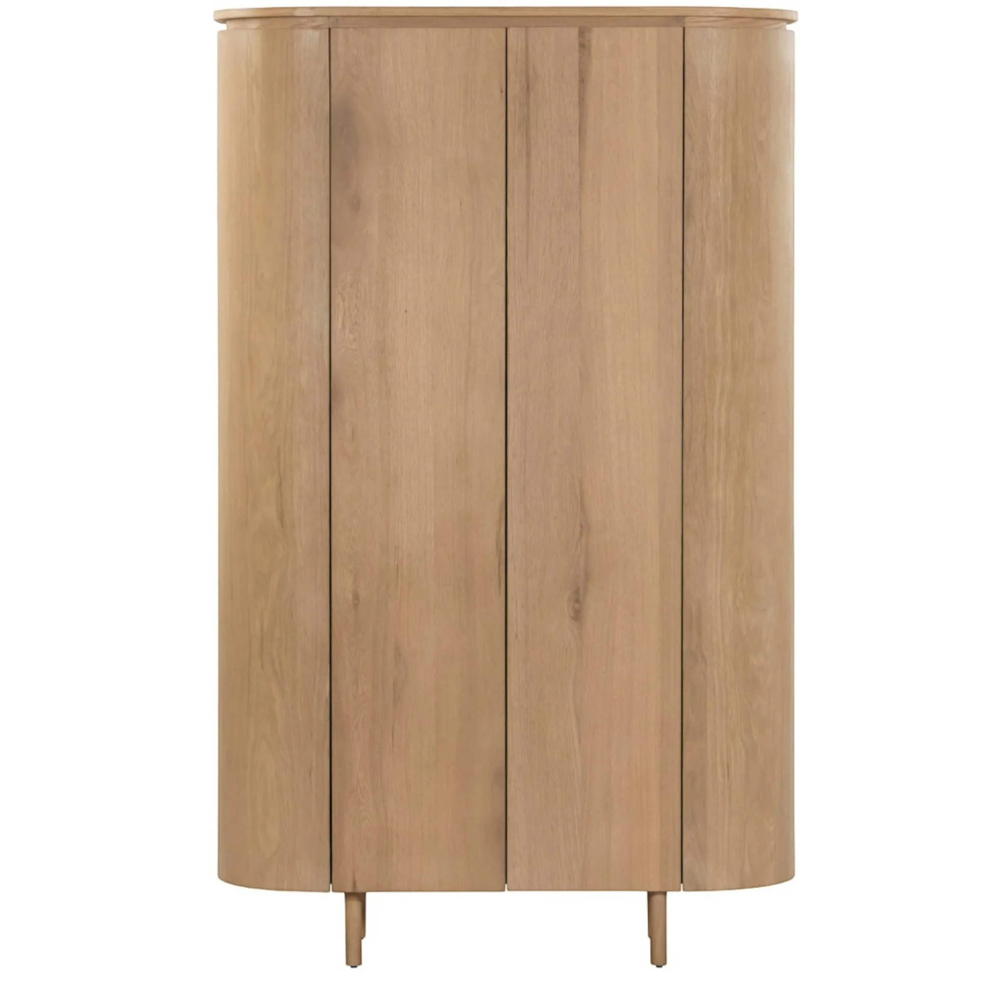 Buffet haut design en chêne clair 2 portes LOREN