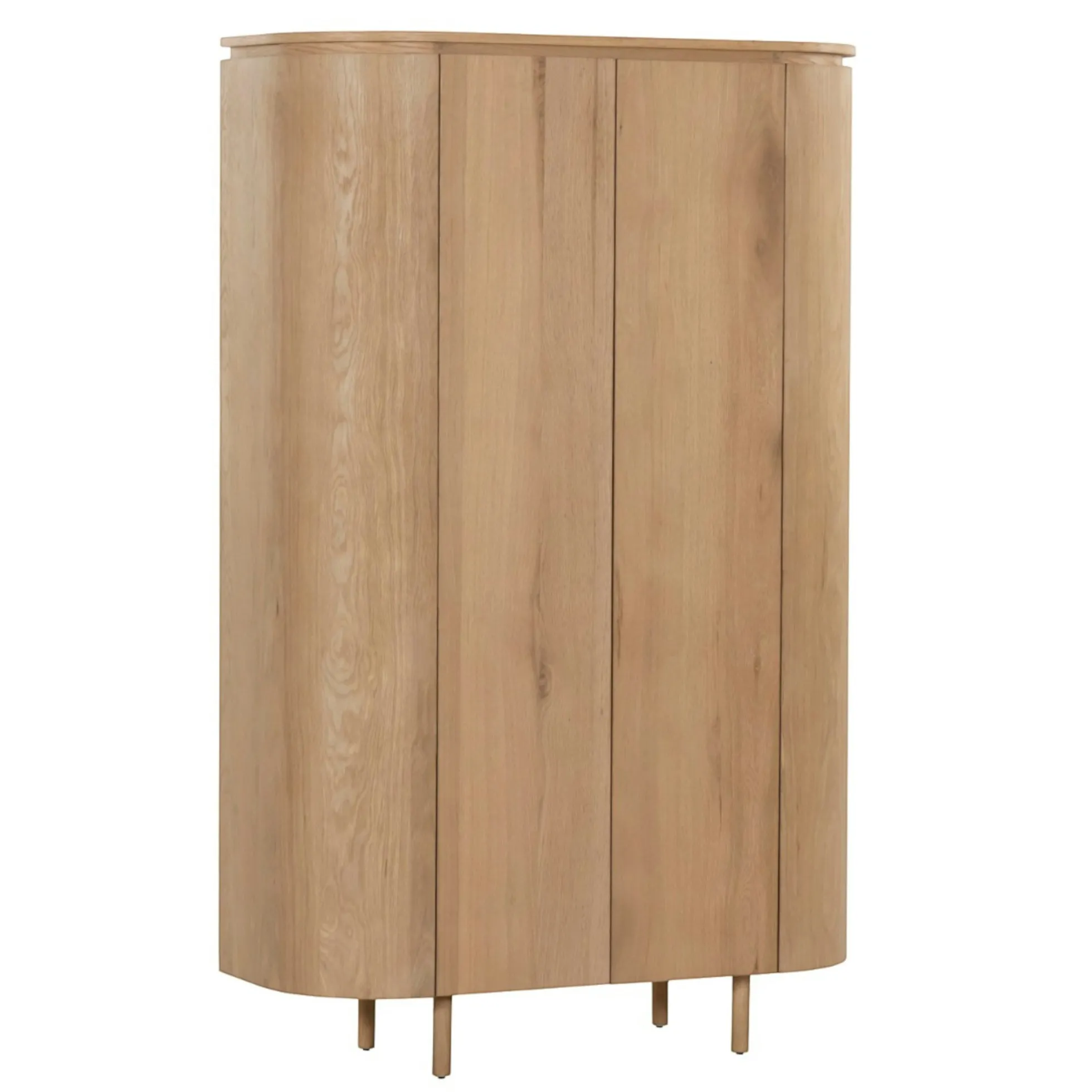 Buffet haut design en chêne clair 2 portes LOREN