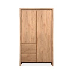 Buffet haut effet bois 2 portes 2 tiroirs ALVA
