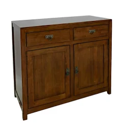 Buffet Hévéa 2 portes, 2 tiroirs, 100x45x90cm GALA