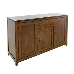 Buffet Hévéa 3 portes, 1 tiroir, 140x45x85cm HELENA