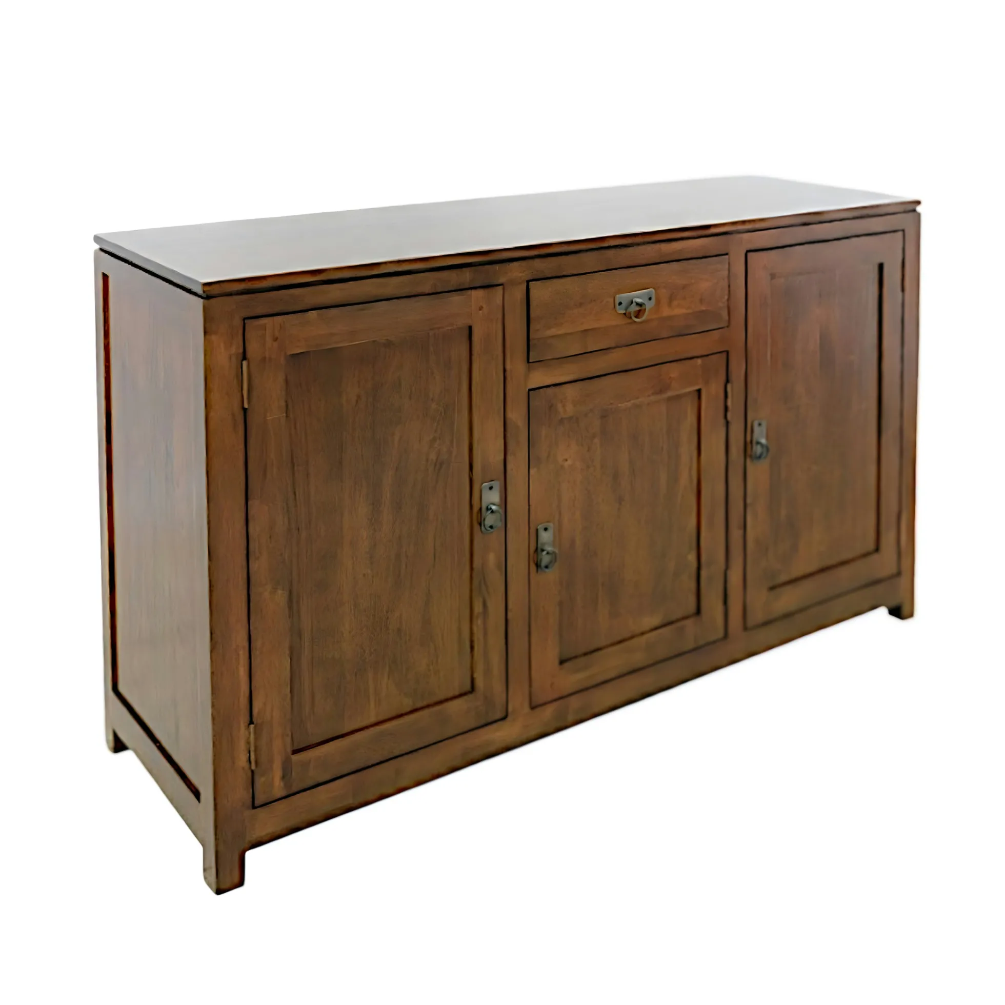 Buffet Hévéa 3 portes, 1 tiroir, 140x45x85cm HELENA