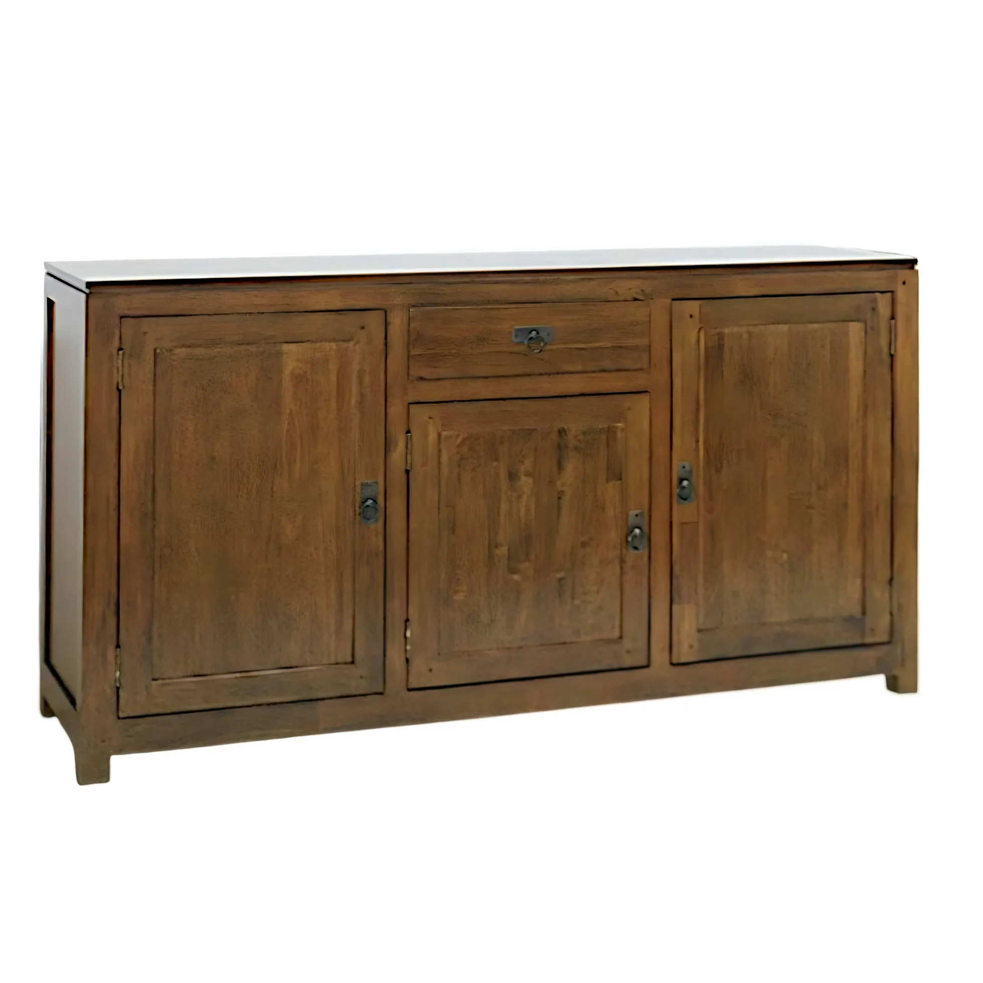 Buffet Hévéa 3 portes, 1 tiroir, 160x45x85cm HELENA