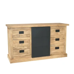 Buffet industriel moderne à porte coulissante 160 cm CEYLAN