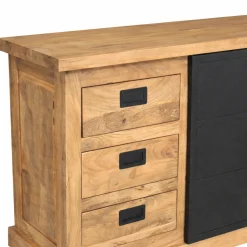 Buffet industriel moderne à porte coulissante 160 cm CEYLAN
