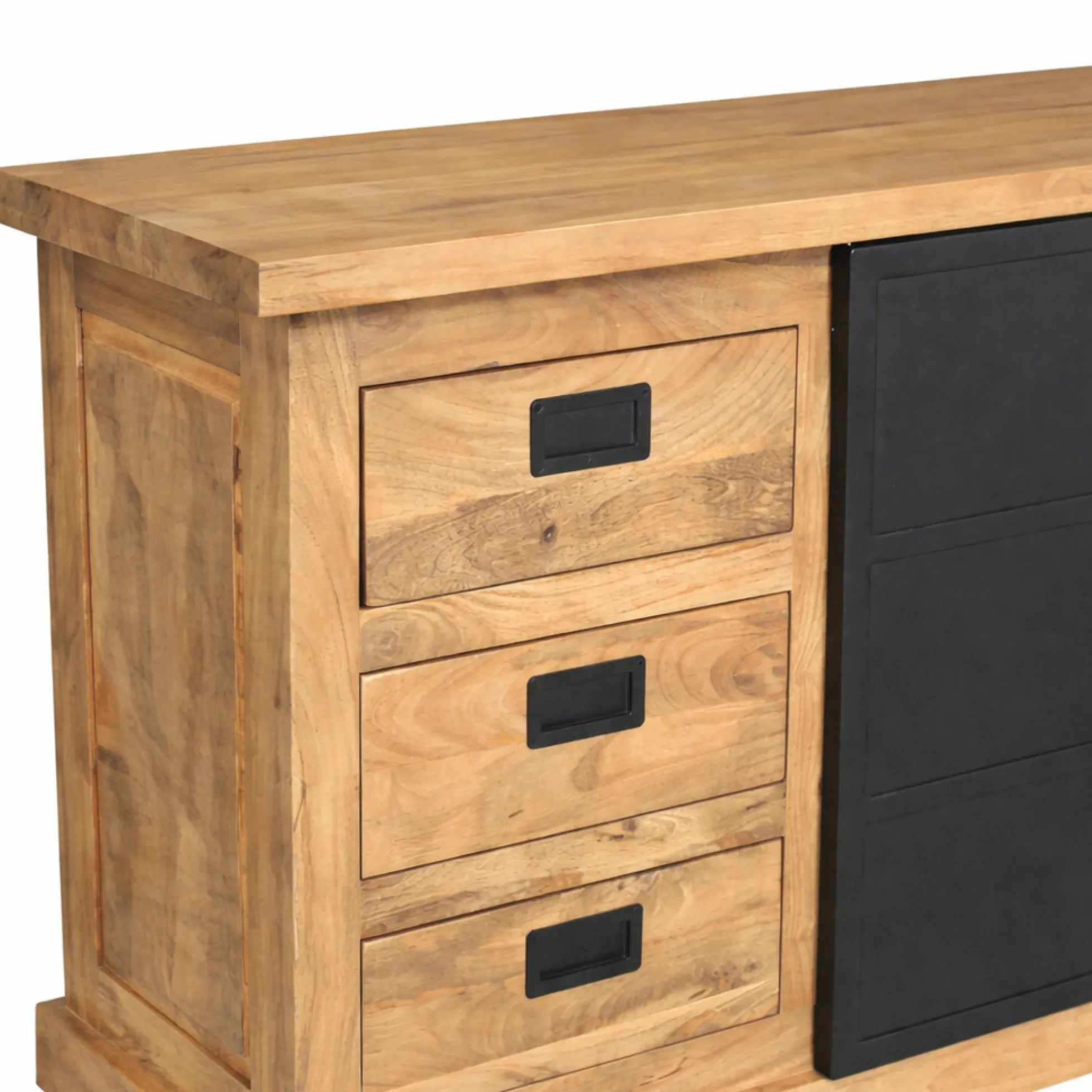 Buffet industriel moderne à porte coulissante 160 cm CEYLAN