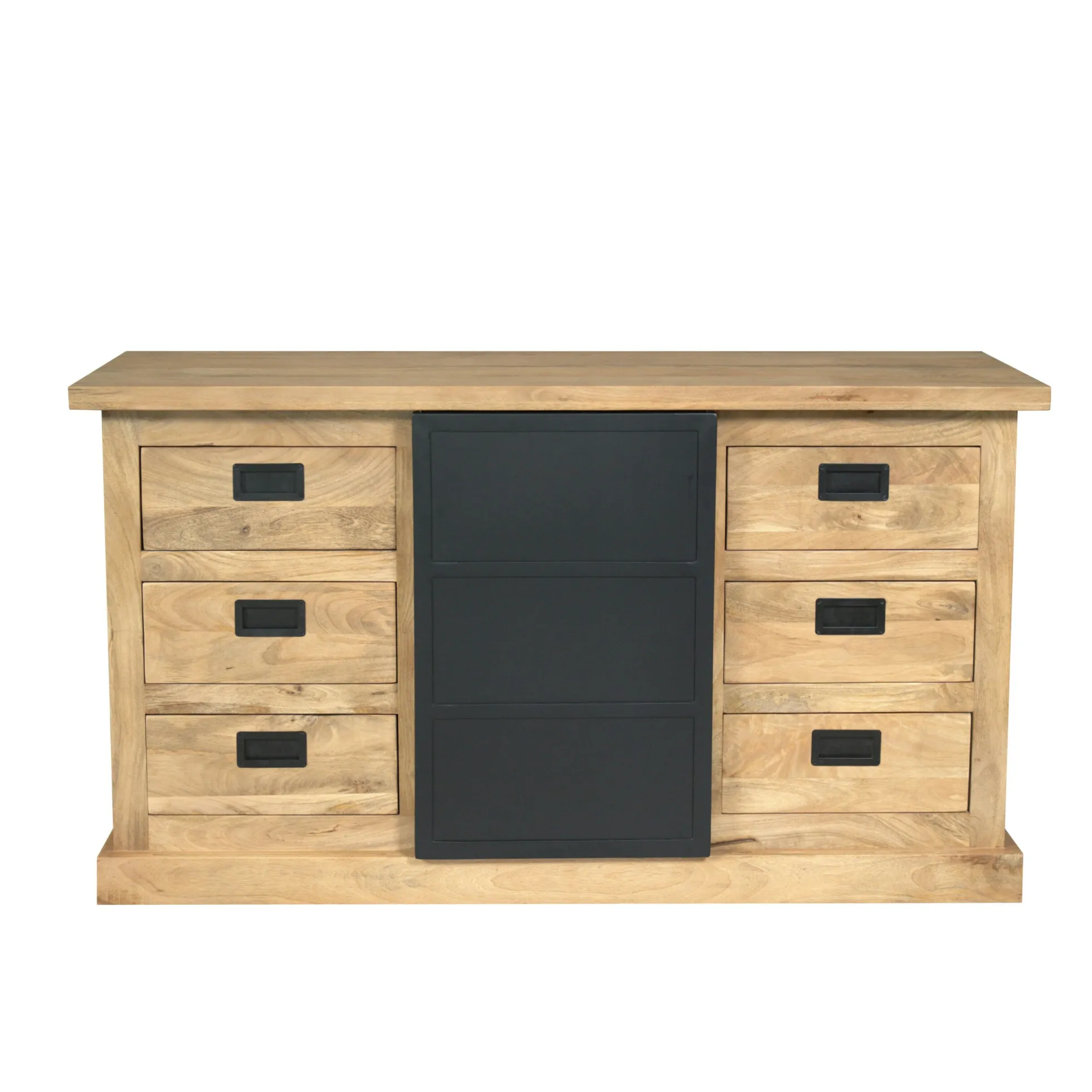 Buffet industriel moderne à porte coulissante 160 cm CEYLAN