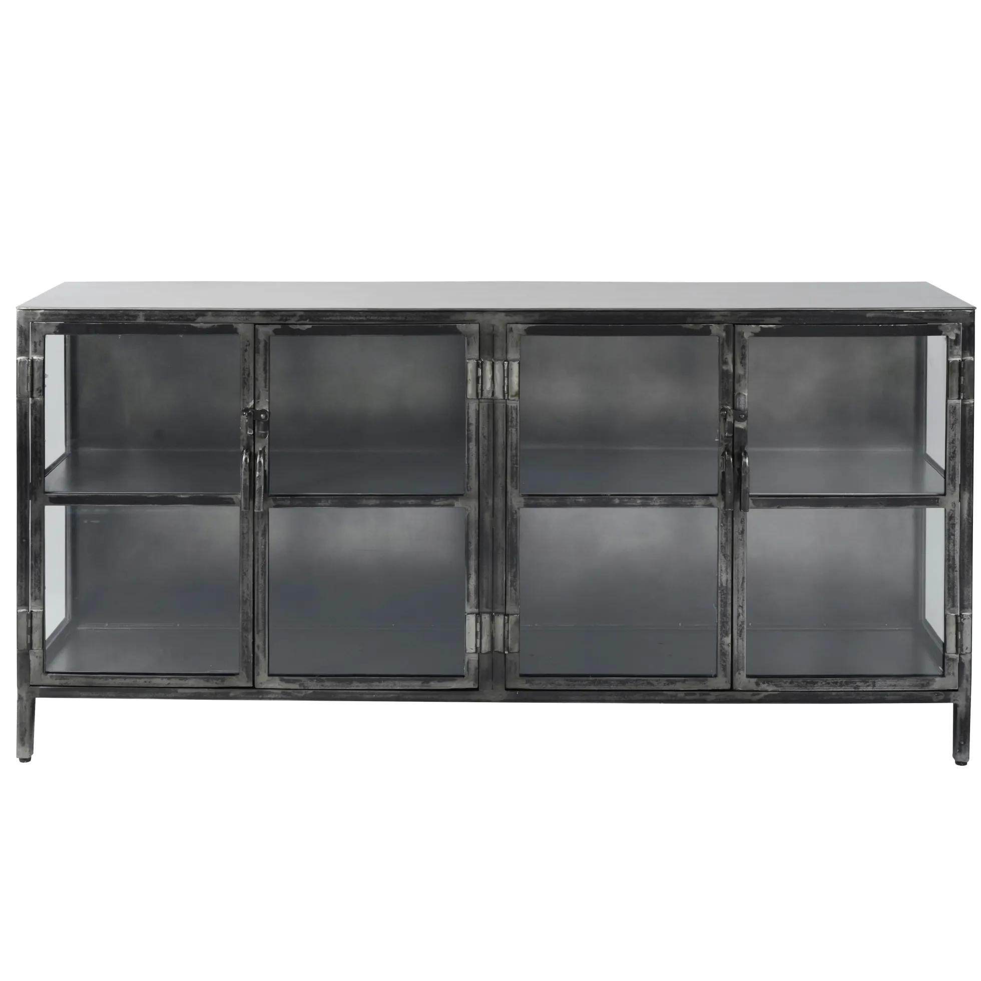 Buffet industriel métal verre ROADIES
