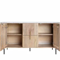 Buffet moderne en marbre et bois MASSA