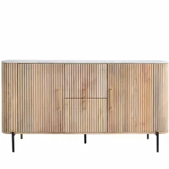 Buffet moderne en marbre et bois MASSA