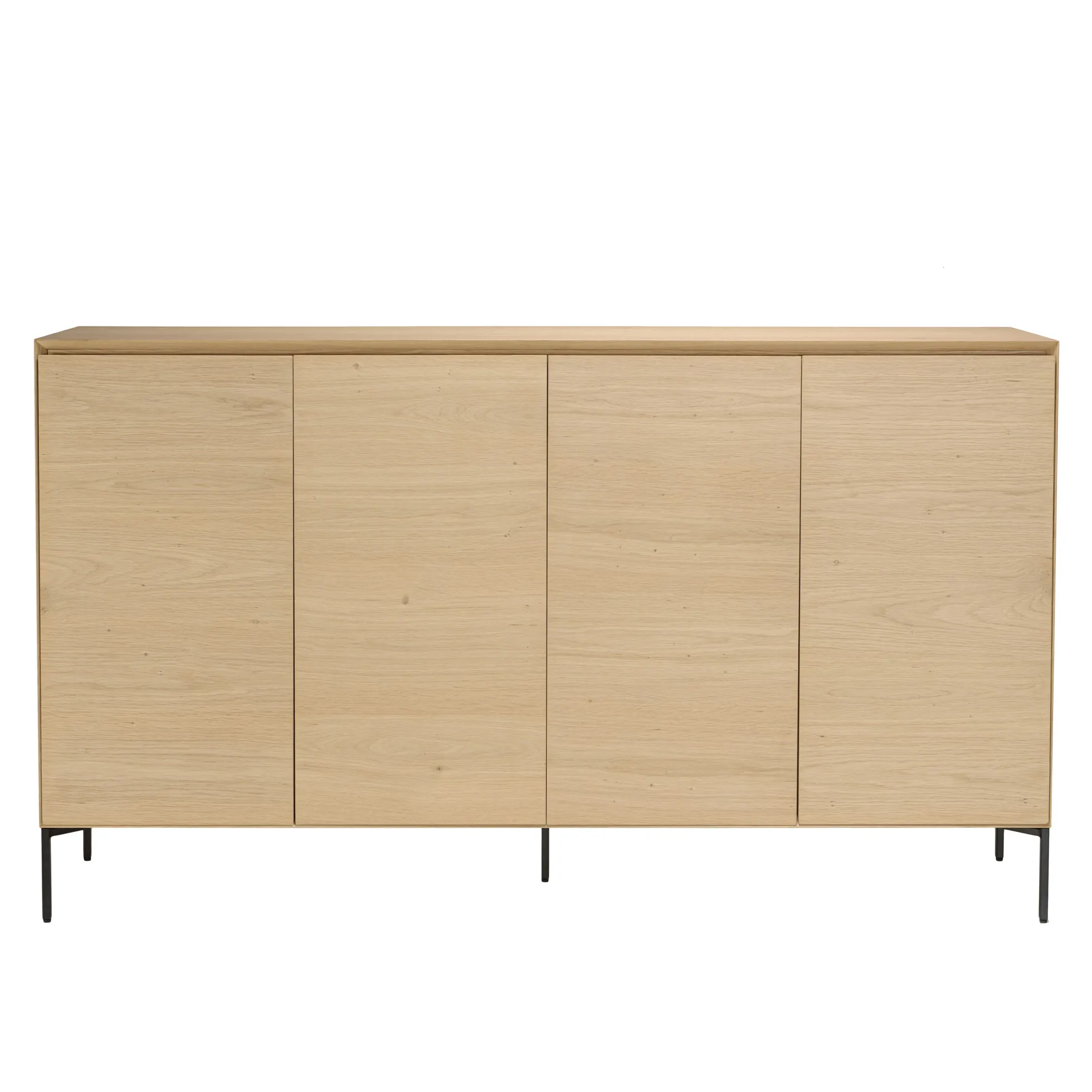 Buffet moderne 4 portes bois couleur naturelle MAYENCE