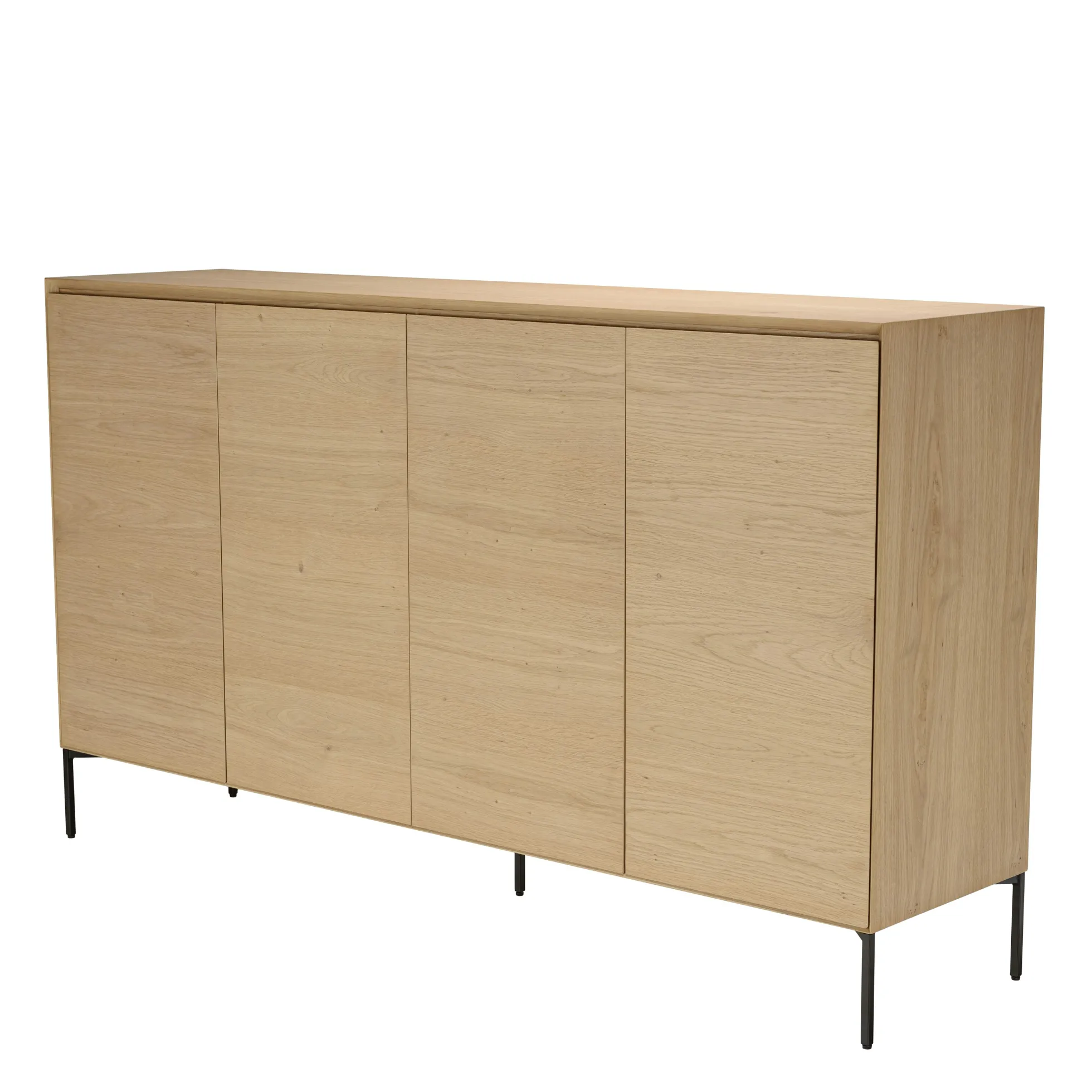 Buffet moderne 4 portes bois couleur naturelle MAYENCE