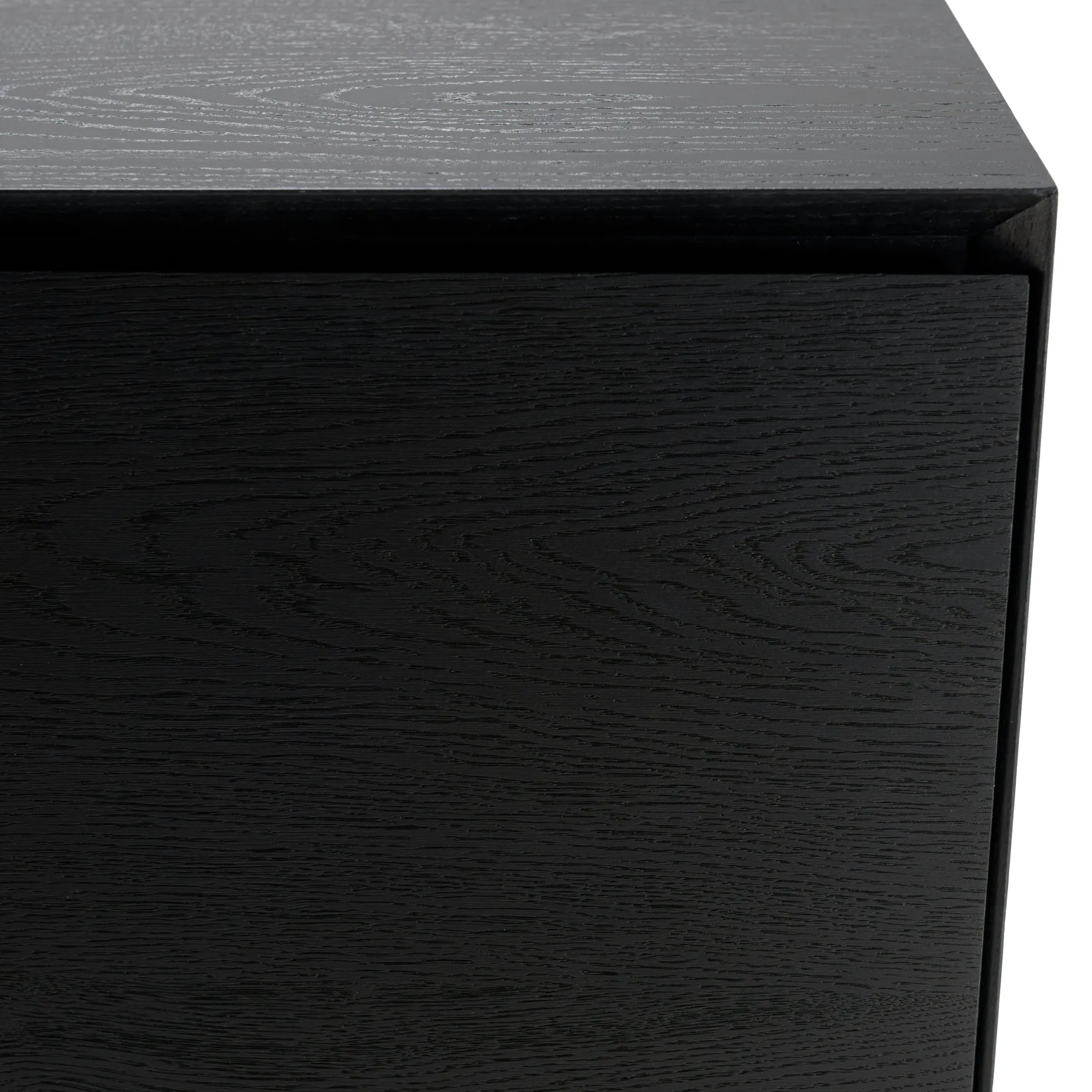 Buffet moderne 4 portes bois couleur noire MAYENCE