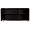 Buffet moderne 3 portes chêne acier RIVERSIDE