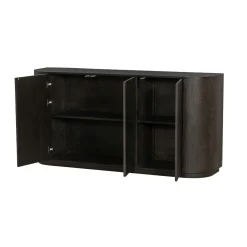Buffet moderne 3 portes en chêne brun LOREN