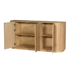 Buffet moderne 3 portes en chêne clair LOREN