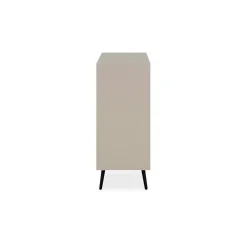 Buffet moderne taupe 2 portes 3 tiroirs AVIO