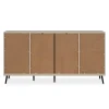 Buffet moderne taupe 4 portes 1 tiroir AVIO