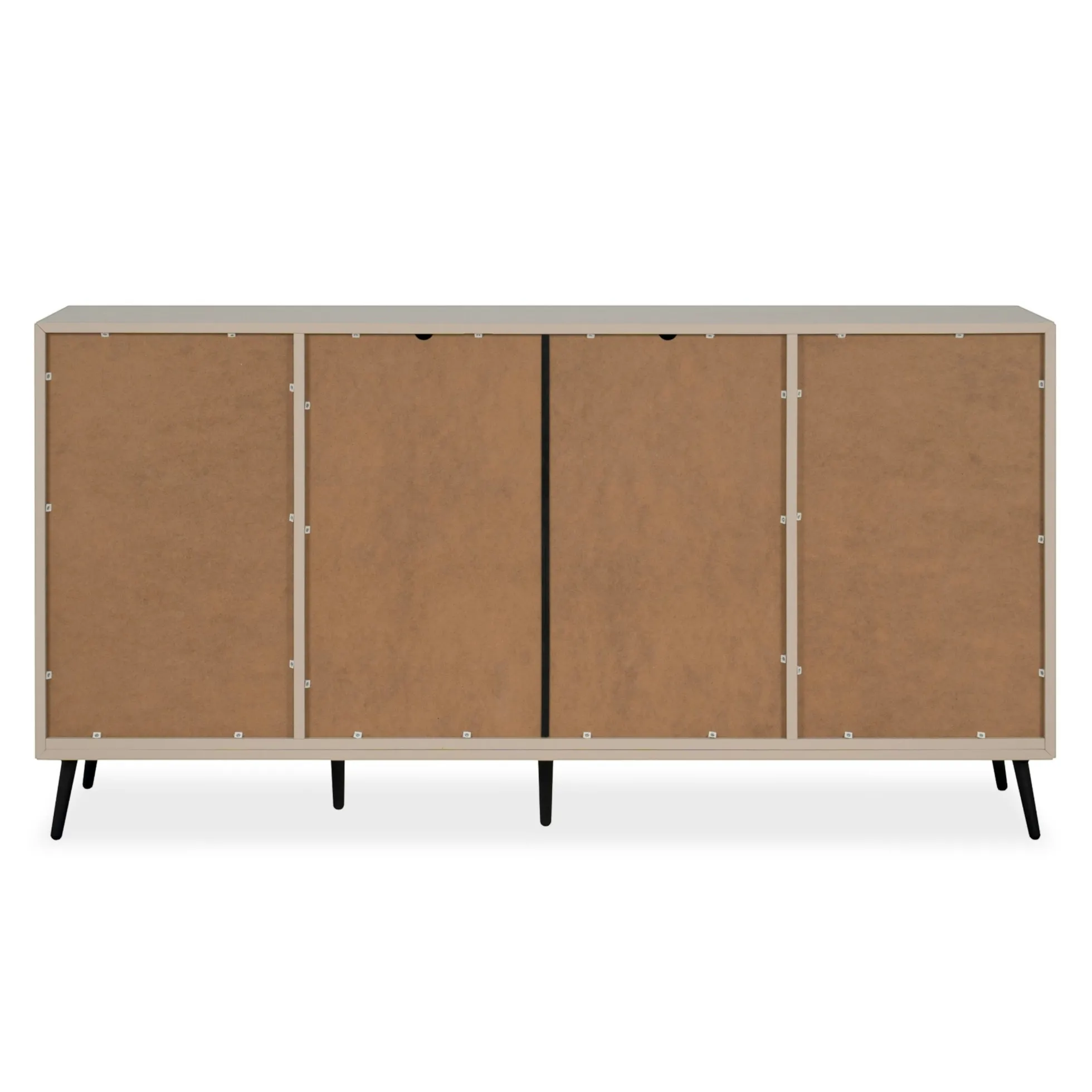 Buffet moderne taupe 4 portes 1 tiroir AVIO