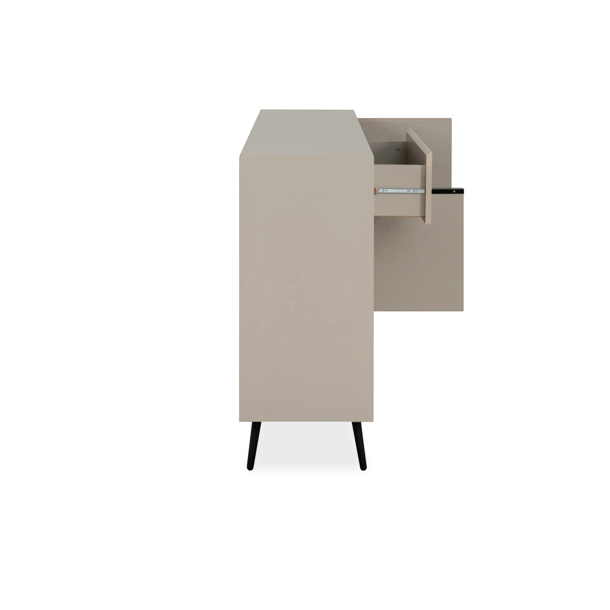 Buffet moderne taupe 4 portes 1 tiroir AVIO