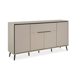 Buffet moderne taupe 4 portes 1 tiroir AVIO