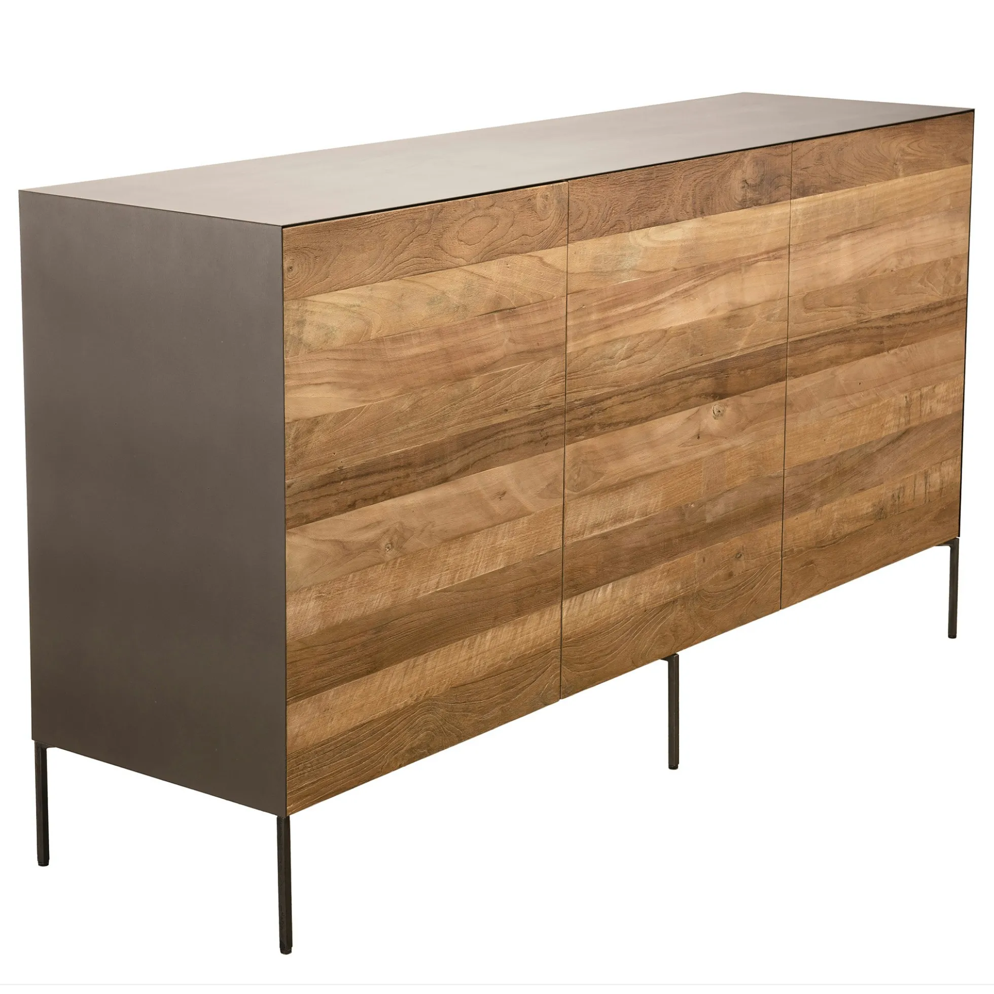 Buffet moderne teck recyclé 3 portes PANAMA