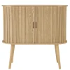 Buffet ovale en bois couleur naturelle CASTILLE