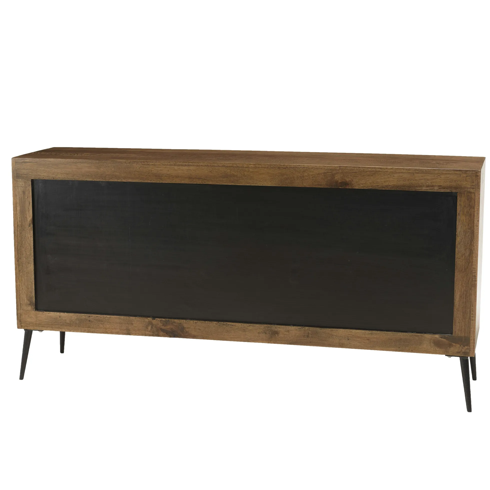 Buffet 3 portes bois recyclé marqueterie KORKAI