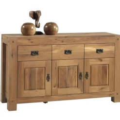 Buffet 3 portes chêne massif 150cm FJORD