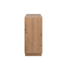 Buffet 2 portes décor bois et blanc ALVA