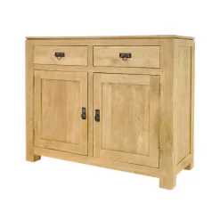 Buffet 2 portes exotique hévéa 110cm HELENA