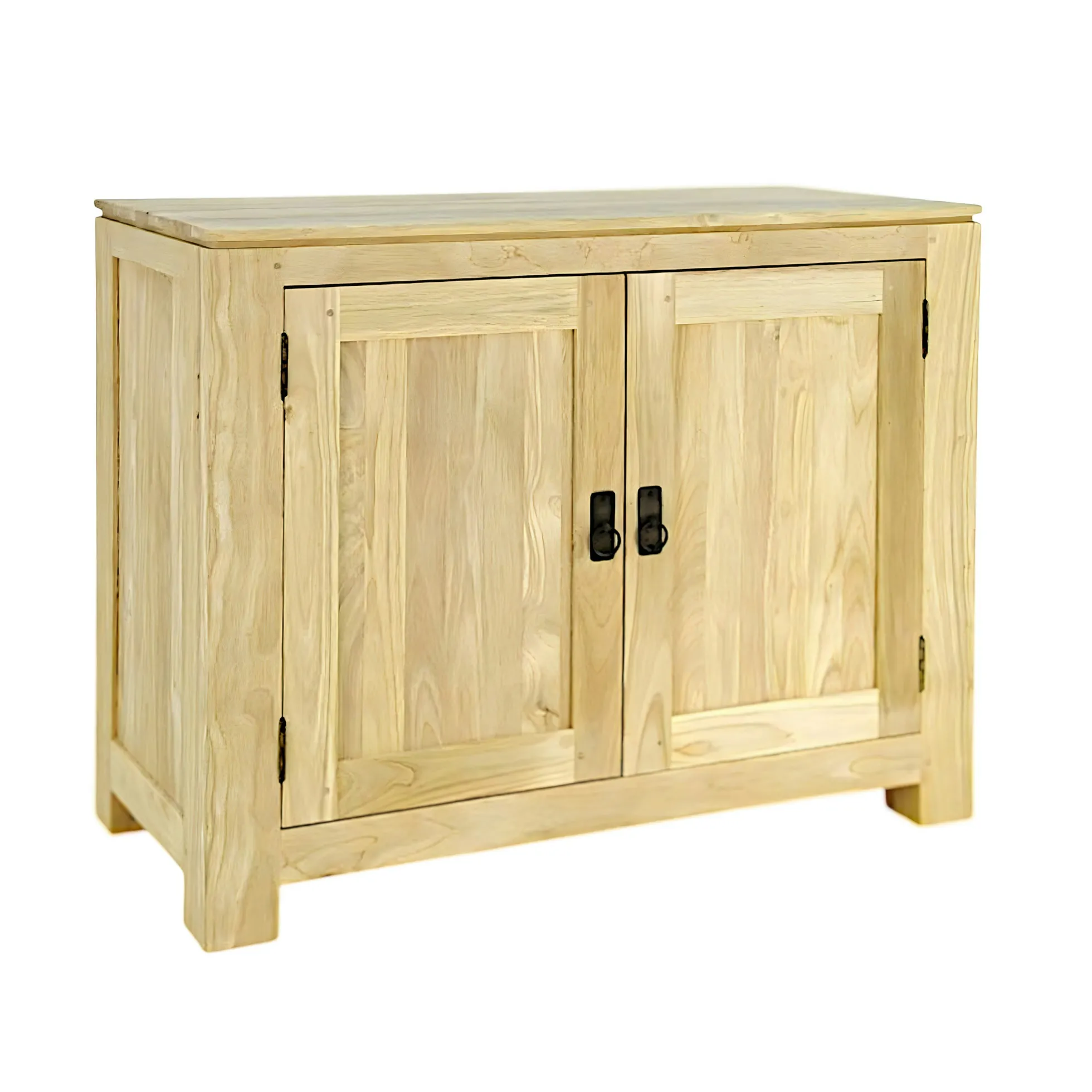 Buffet 2 portes exotique hévéa 96cm HELENA