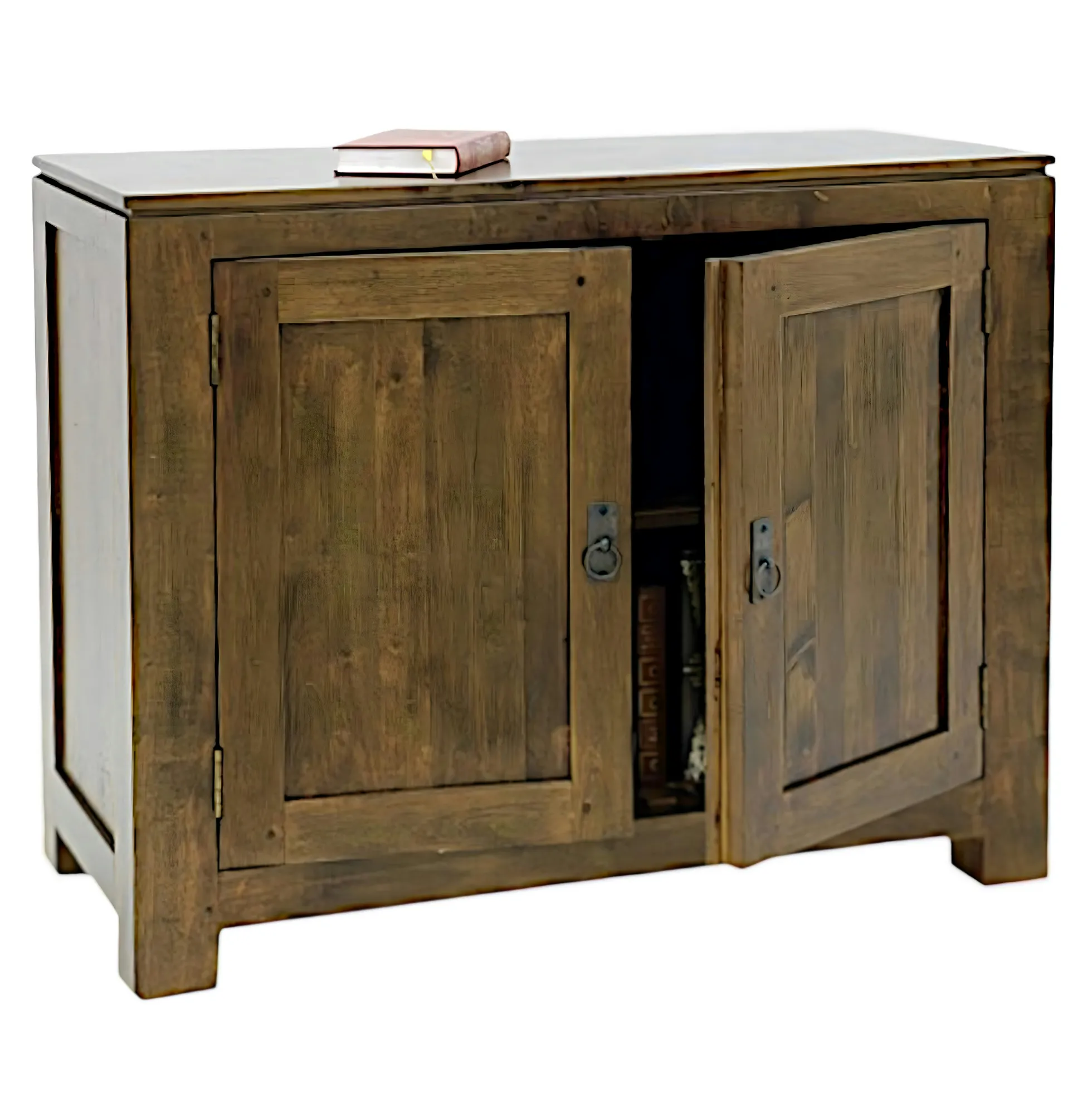 Buffet 2 portes exotique hévéa 96cm HELENA