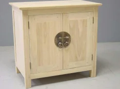 Buffet 2 portes hévéa 75x45x80cm MAORI